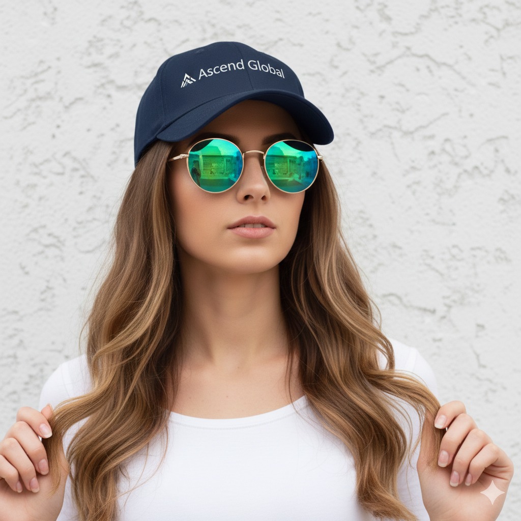 ASCEND GLOBAL NAVY CURVE CAP